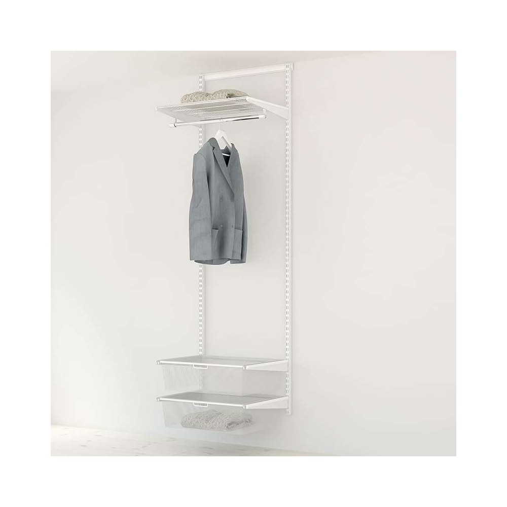 Kit Rangement Dressing Medium Elfa Blanc 60 Cm-Elfa