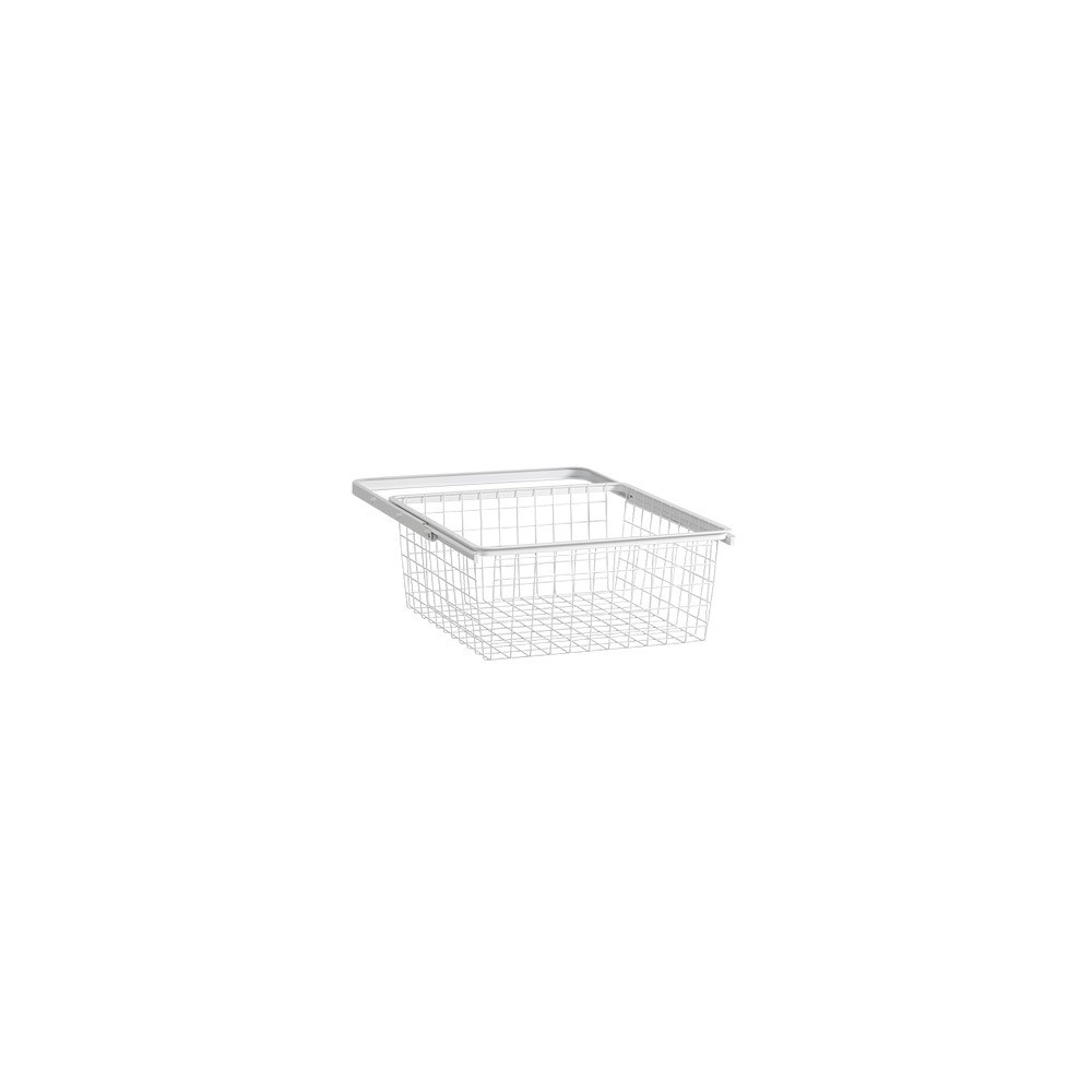 Panier tiroir coulissant Blanc Prof 40cm  Elfa