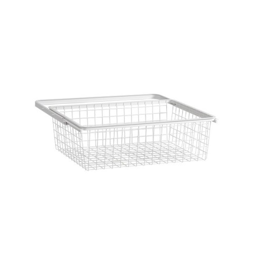 Panier tiroir coulissant Blanc Prof 40cm  Elfa