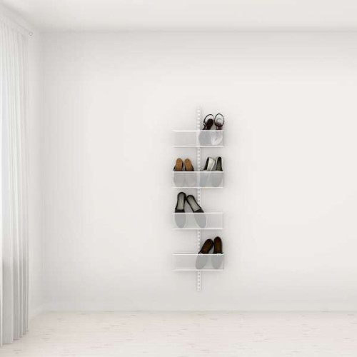 Solution de rangement chaussures Elfa Classic Blanc option 1