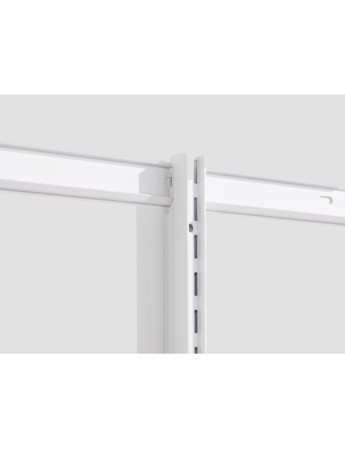 Lisse de suspension 1248 mm Blanc Mat avec profil Elfa