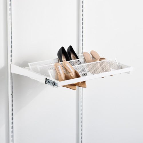 Insert pour porte-chaussures, talons hauts Elfa blanc mat en situation