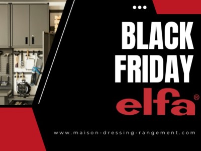 Black Friday : Elfa - Les meilleures offres pour aménager votre garage.